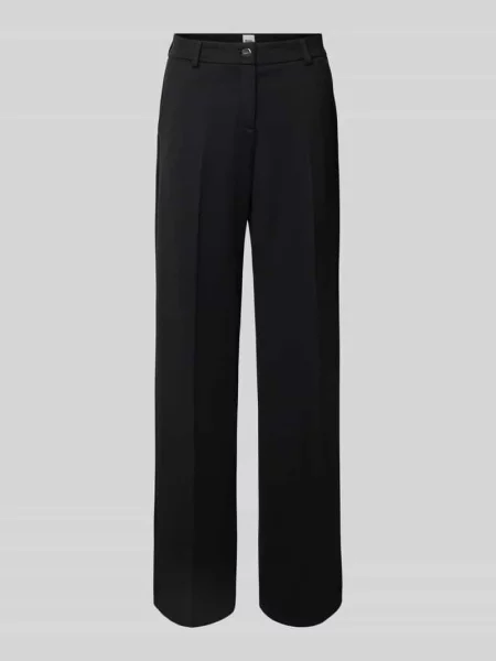 Spodnie materiałowe o kroju regular fit w kant model ‘Maine’ Brax czarne