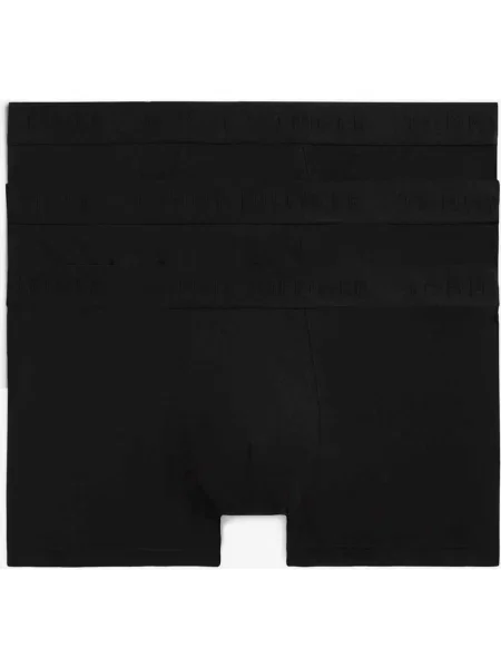 Bokserki Tommy Hilfiger Trunk Logo czysty 3 sztuki S czarne
