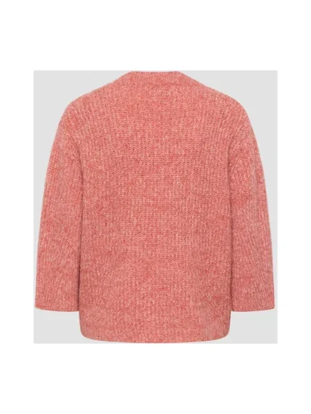 Sweter Lecomte wełniany w miejskim stylu różowy