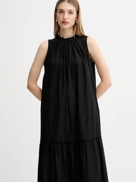 Макси платье Weekend Max Mara клеш черное