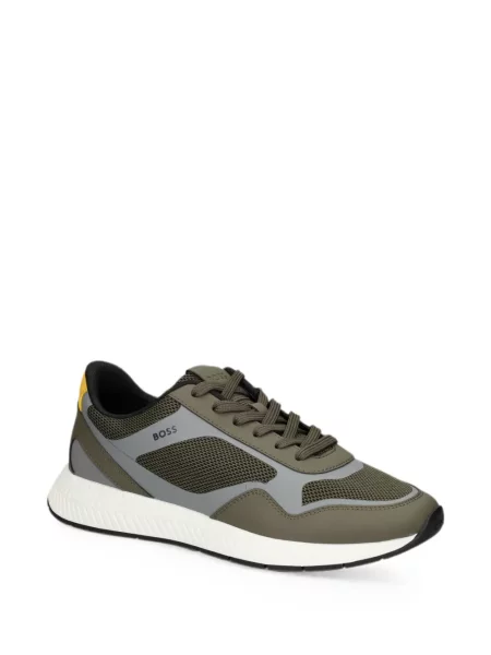 Sneakerși Boss cu imagine verde