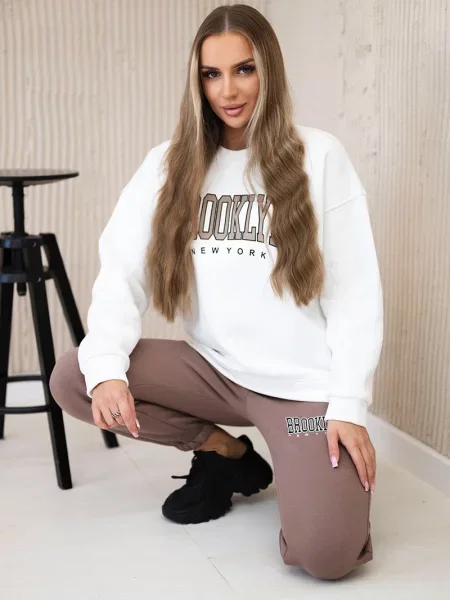 Bluza Kesi ocieplana brązowa