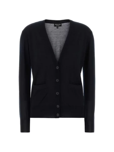 Cardigan Giorgio Armani din cașmir albastru