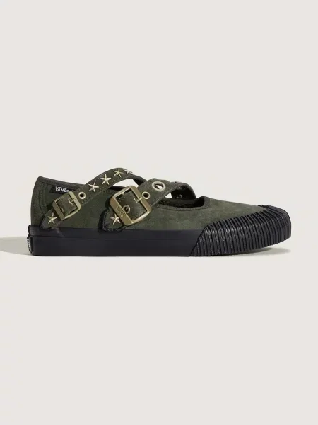 Vans baleríny semišové Mary Jane Straps zelené