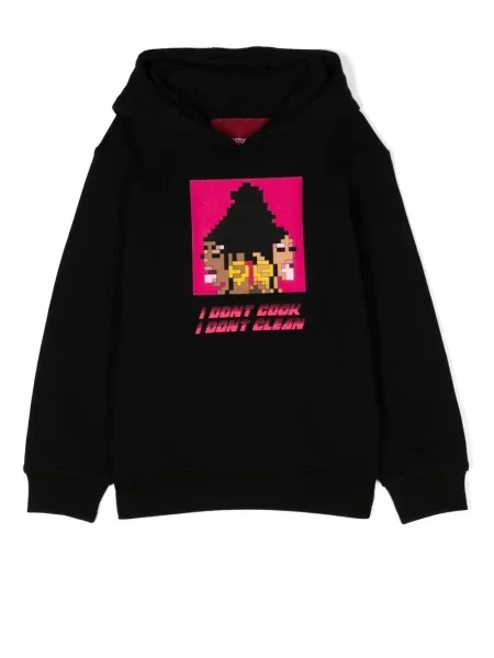 Bluza z kapturem dziecięca Mostly Heard Rarely Seen 8-bit czarna