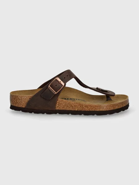Papuci Birkenstock din piele maro