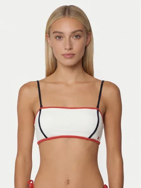 Tommy Hilfiger Bikini partea de sus Écru