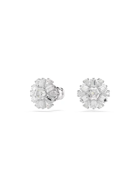 Kolczyki Swarovski eleganckie szare