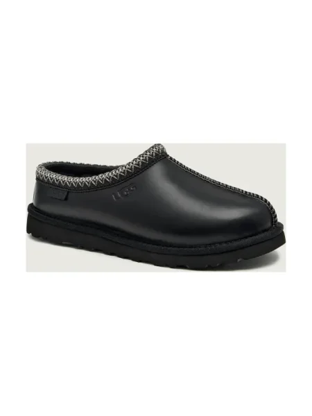 UGG De piele mules încălțăminte M TASMAN cu adaos de lână negru