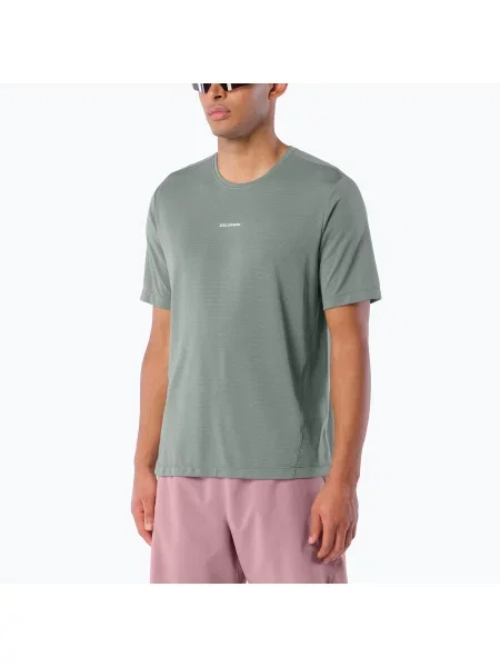 Tricou de alergare pentru bărbați Salomon Shakeout Core SS Tee castor gray gri