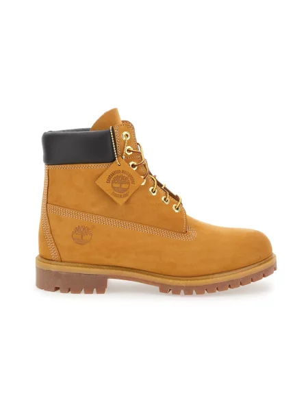 Botki Timberland wodoszczelne skórzane wiązane brązowe