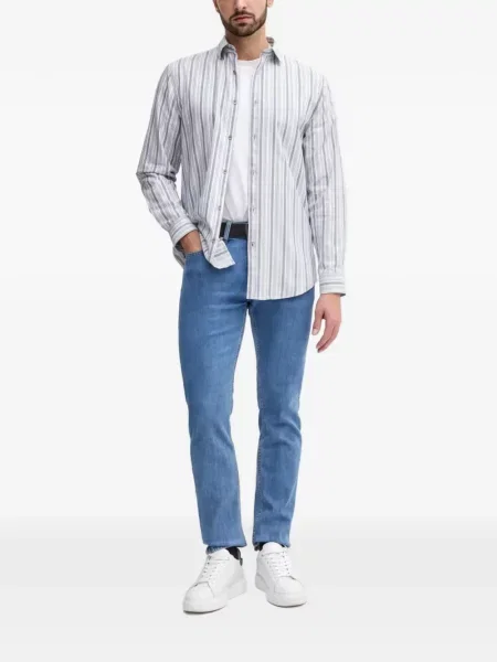 Csíkos hosszú ing Guess fehér