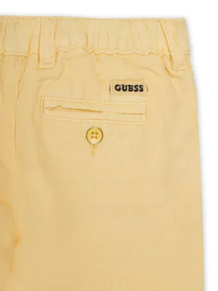 Šortky z materiálu Guess žluté