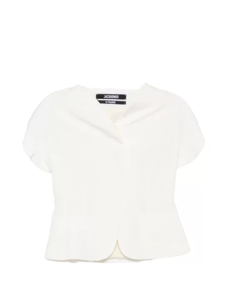 Scurt bluză Jacquemus alb