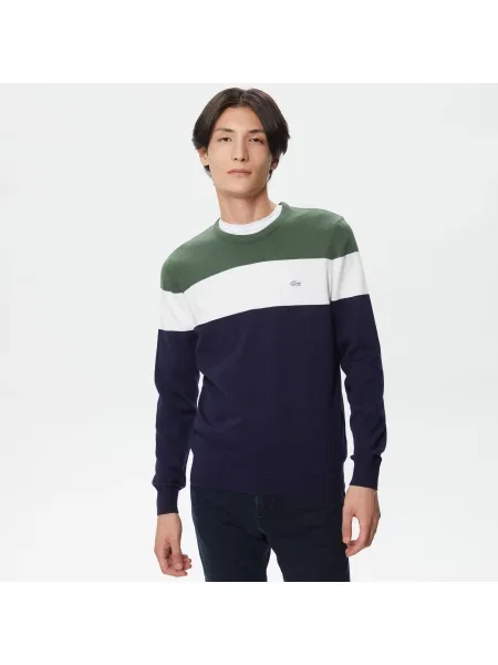 Lacoste Sweter Lacoste granatowy