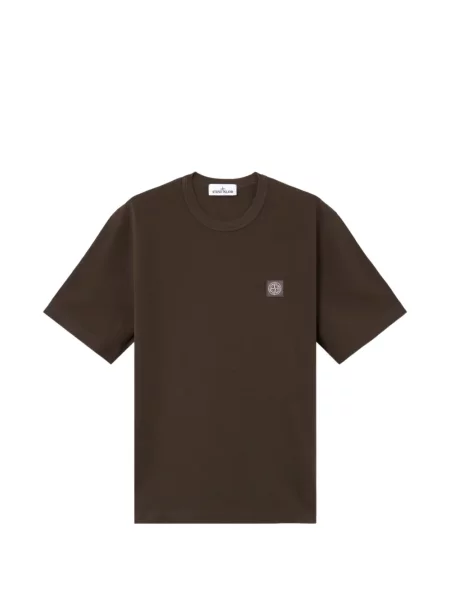 Tricou Stone Island cu strasuri maro
