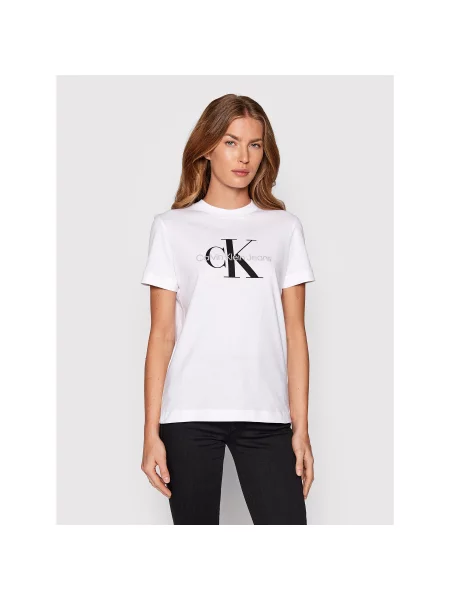 Calvin Klein Jeans T-shirt Regular Fit bijela