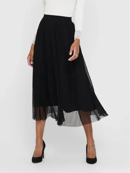 ONLY Fustă midi negru