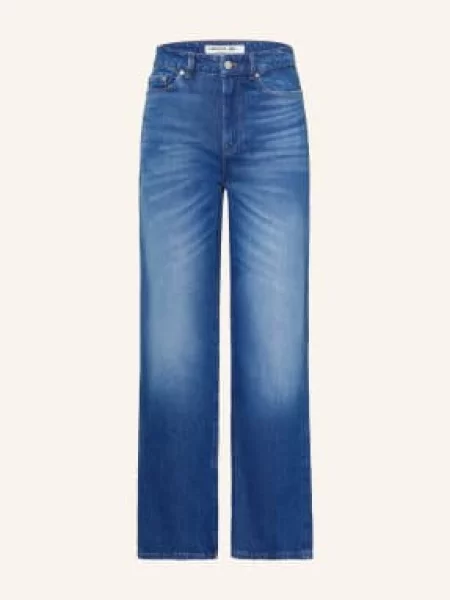 Lacoste Jeansy O Prostym Kroju blau niebieskie