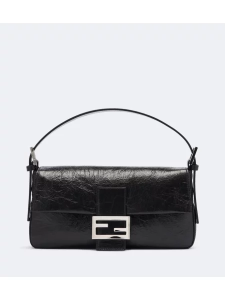 Geantă tip baghetă Fendi din piele negru