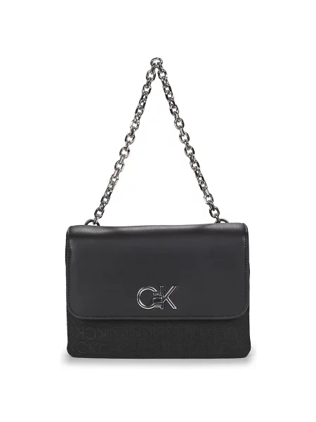 Jacquard torbica Calvin Klein crna