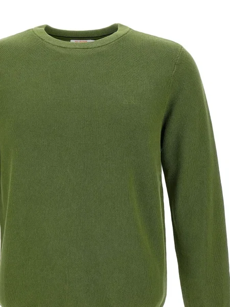 Pulover Sun68 cu decolteu rotund verde