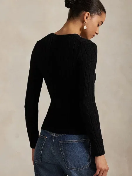 Polo Ralph Lauren Pulover / alb negru