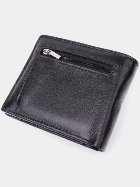 Кожаный кошелек St Leather Accessories черный