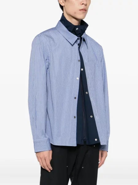 Geacă Sacai din poplin albastru