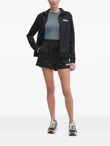 Ριγέ τρέξιμο σετ φόρμας Adidas με σχέδιο γκρι