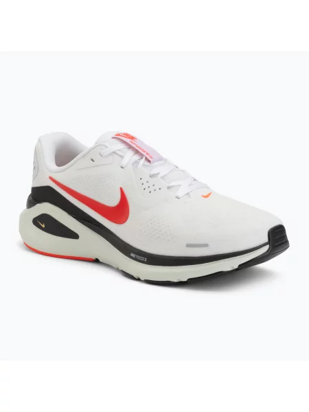 Încălțăminte de alergare pentru bărbați Nike Structure 26 white/medium ash/bright crimson alb
