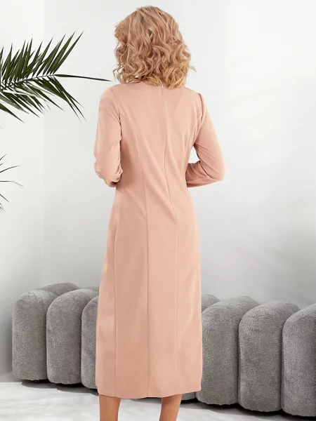 Платье миди Ladylike бежевое