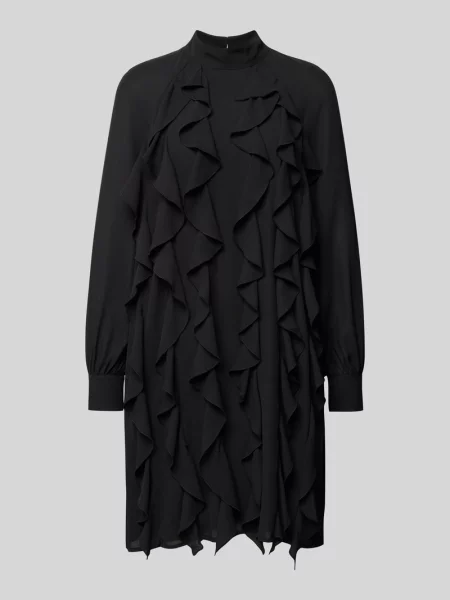 Sukienka o długości do kolan z falbanami Jake*s Collection czarna