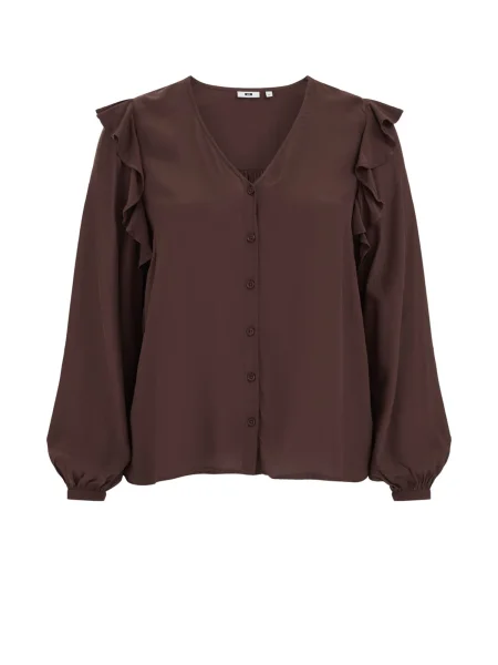 WE Fashion Bluză închis maro