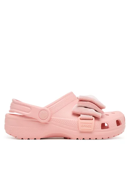 Natikači Crocs Classic Bow Clog roza