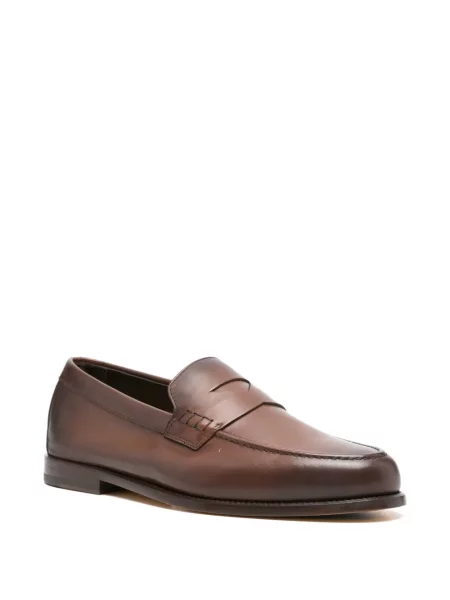 Pantofi loafer Doucal's din piele maro