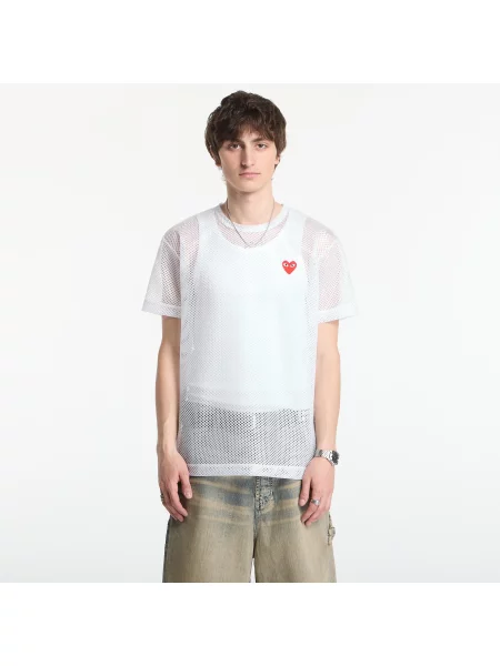Футболка Comme Des Garcons Play белая - цена 6959 грн | Shopsy