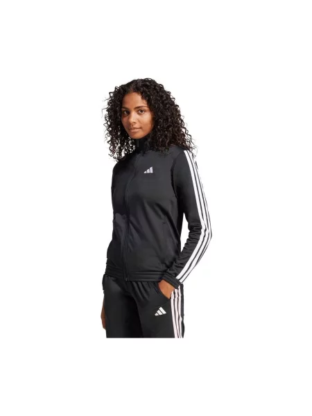 Prugasta majica dugih rukava Adidas Sportswear crna
