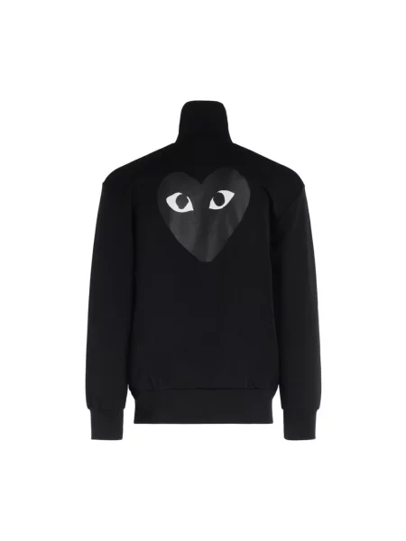 Bluza z kapturem Comme Des Garcons Play z kapturem czarna
