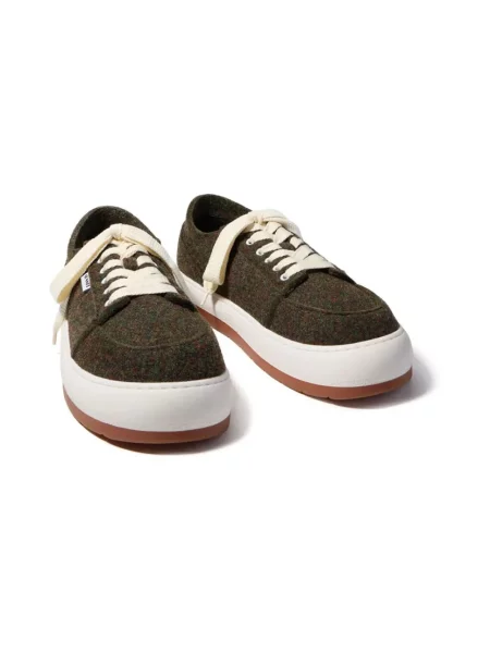 Sneakersy Sunnei filcowe zielone