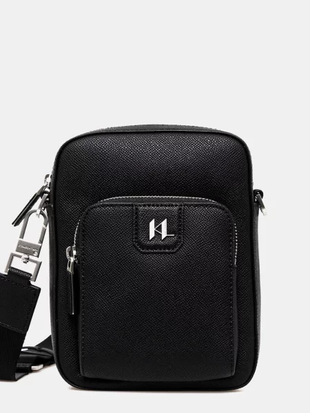 Ledvinka Karl Lagerfeld K/MONOGRAM černá