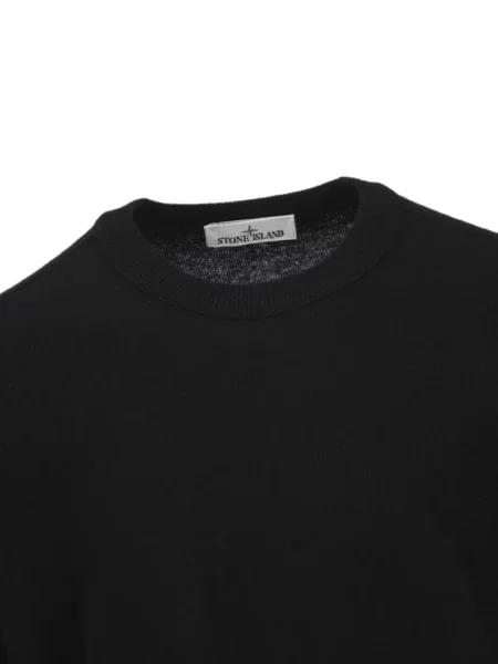 Суитчър Stone Island с кръгло деколте камъни черно
