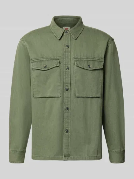 Levi's koszula jeansowa WALLER RELAX zielona