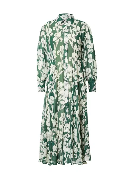 Aware Košilové šaty AWAUBRIE jedle bílá