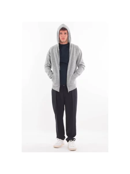 Bluza z kapturem Mc2 Saint Barth wełniana szara