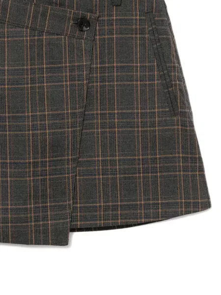 Mała mały spódnica mini B+ab w kratkę szara