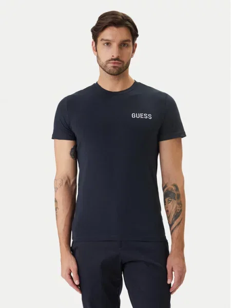 Guess Tricou Bleumarin