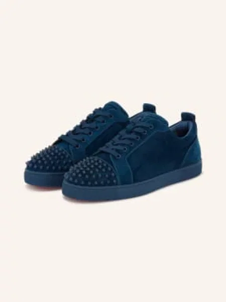Christian Louboutin Sneakersy Louis Junior Z Nitami blau granatowe