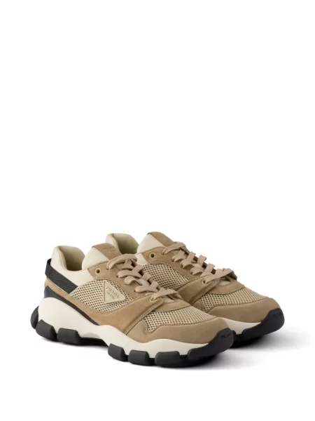Sneakerși Prada din piele de căprioară