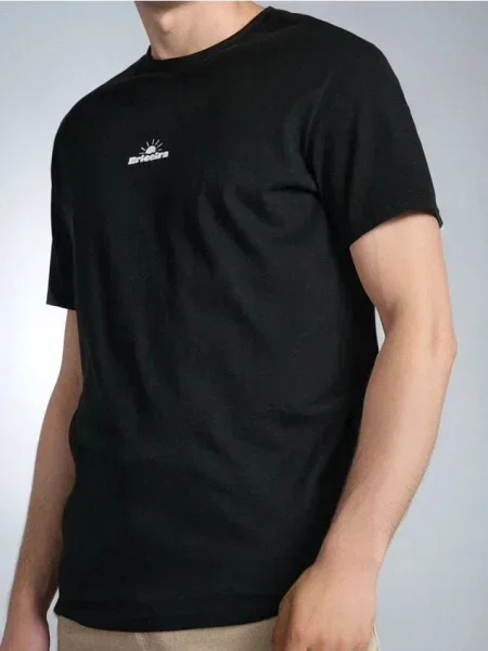 Sinsay Tričko s krátkým rukávem černá
